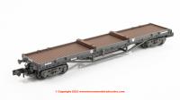 373-927C Graham Farish 30T Macaw B Bogie Bolster number 84350 in GWR Grey - weathered with load